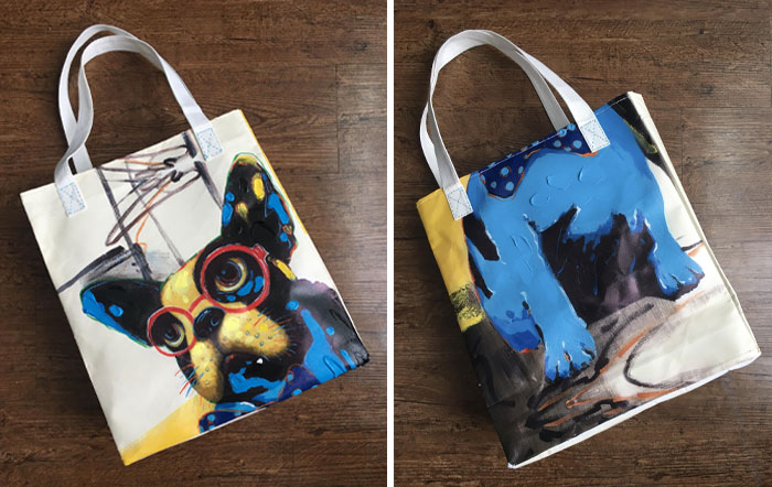 I Made A Tote Bag Out Of A Canvas Print Someone Threw Away