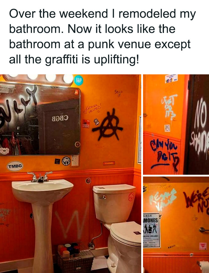 What Else Can I Add To Give My Bathroom The Real Punk Venue Vibe?