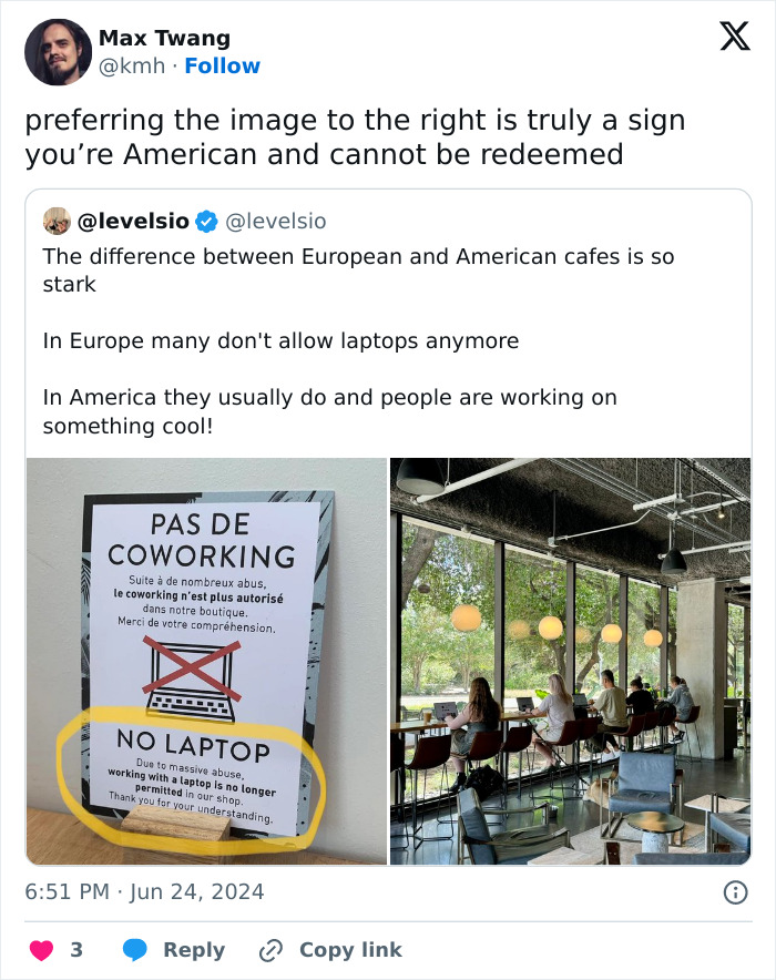 American Man’s Rant About European Cafés Banning Laptop Users Backfires