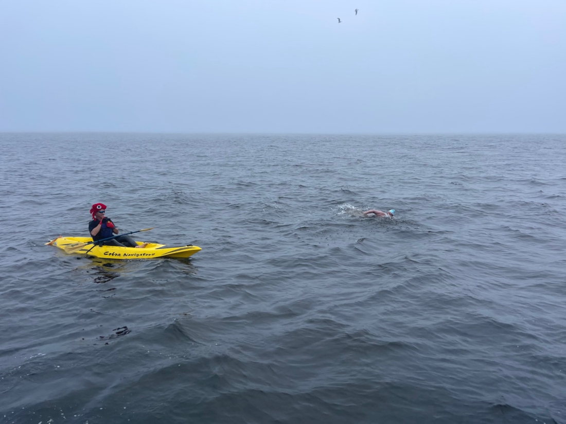 Amy Appelhans Gubser Completed A 17-Hour Swimming Journey Through Cold, Shark-Inhabited Waters