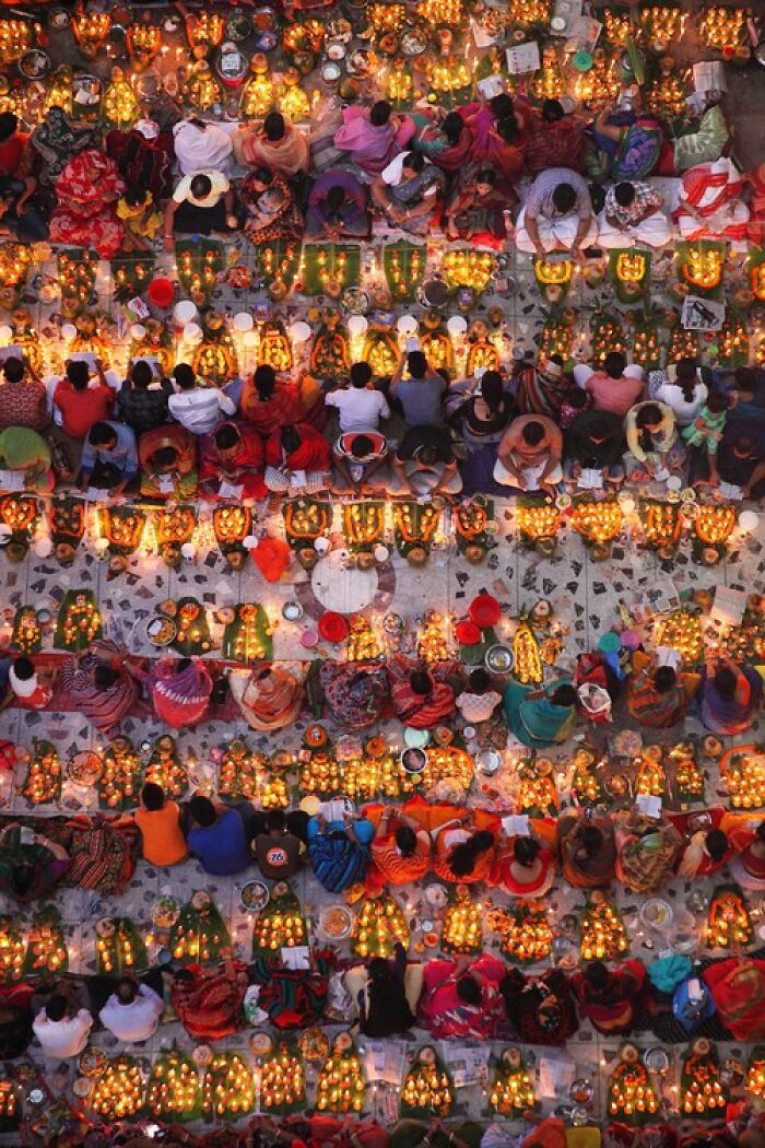 "Hindu Devotees Praying In Fasting Ceremony" By Shafayet Hossain Apollo