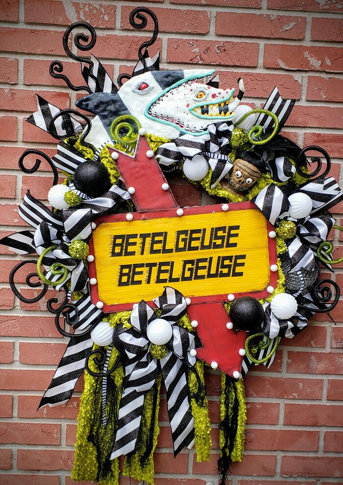 Beetlejuice Decorations: My Handmade Unique Wreath