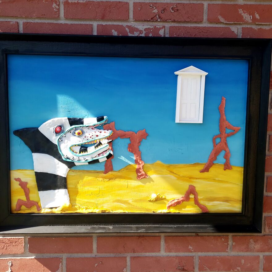 Beetlejuice Decoration, Sandworm On Saturn Door Scene