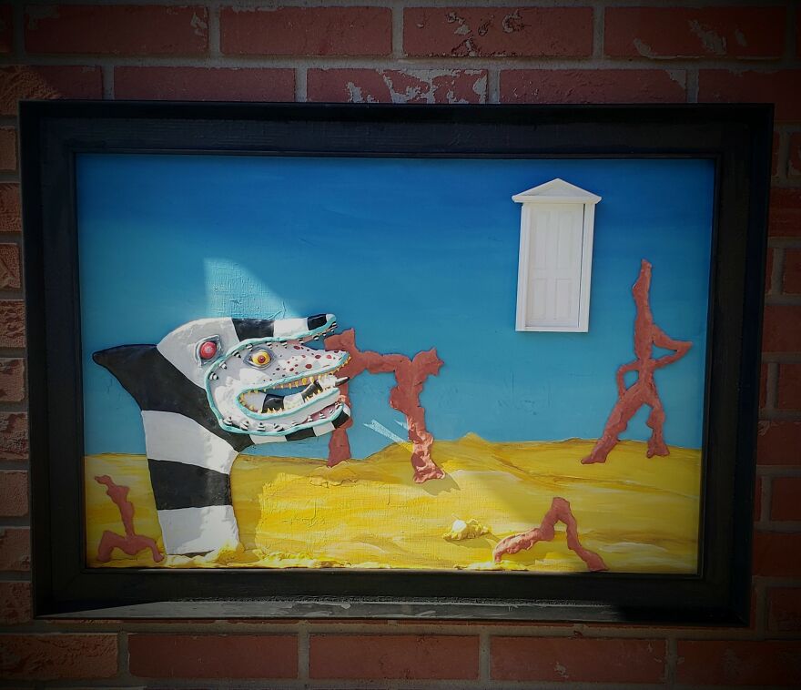 Beetlejuice Decoration, Sandworm On Saturn Door Scene