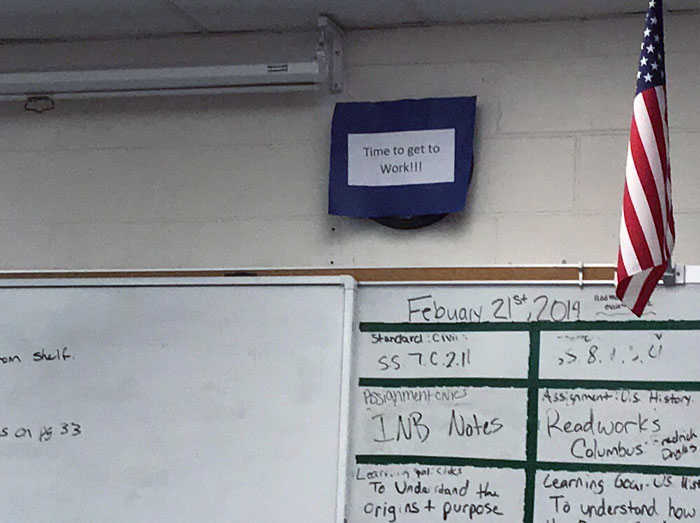 I Didn’t Know People Actually Covered Clocks In Schools