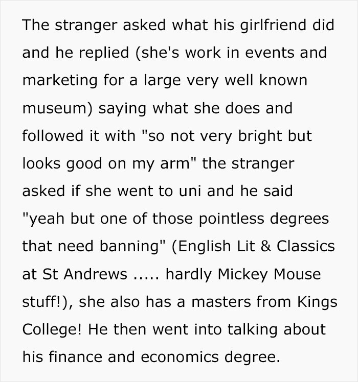 Smart Woman Is Called “Not Bright” By BF To Strangers, Friend Wonders If They Should Tell Her