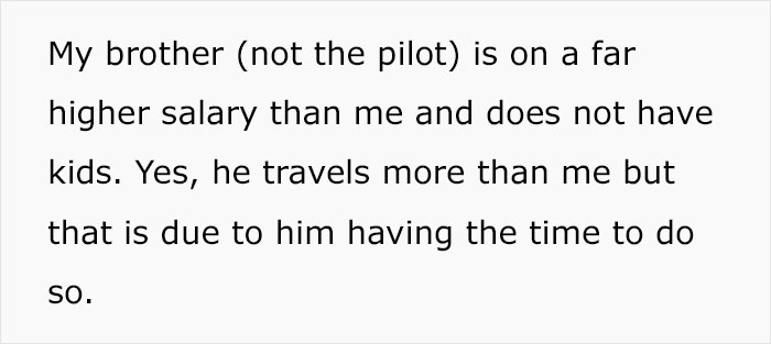 Single Mom Wonders If She’s A Jerk For Expecting Her Pilot Brother To Keep Giving Her Cheap Tickets