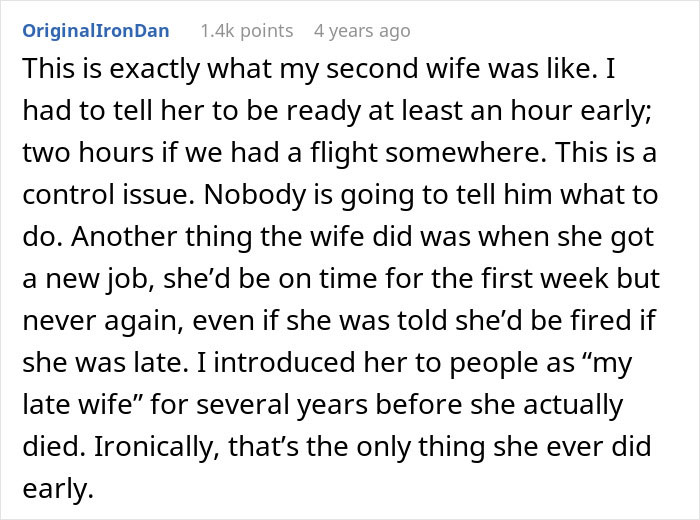 Woman Lies To BF About Event Start Date Because She's Tired Of His Selfish Behavior