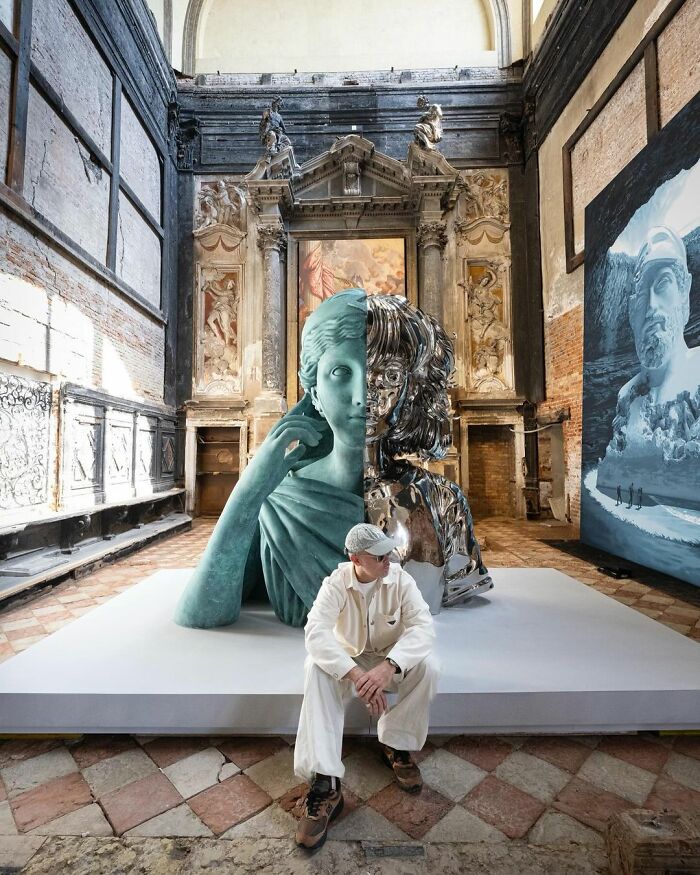 Artist Gives His Completely Blind Friend A Personal Tactile Tour Of His Venice Exhibition