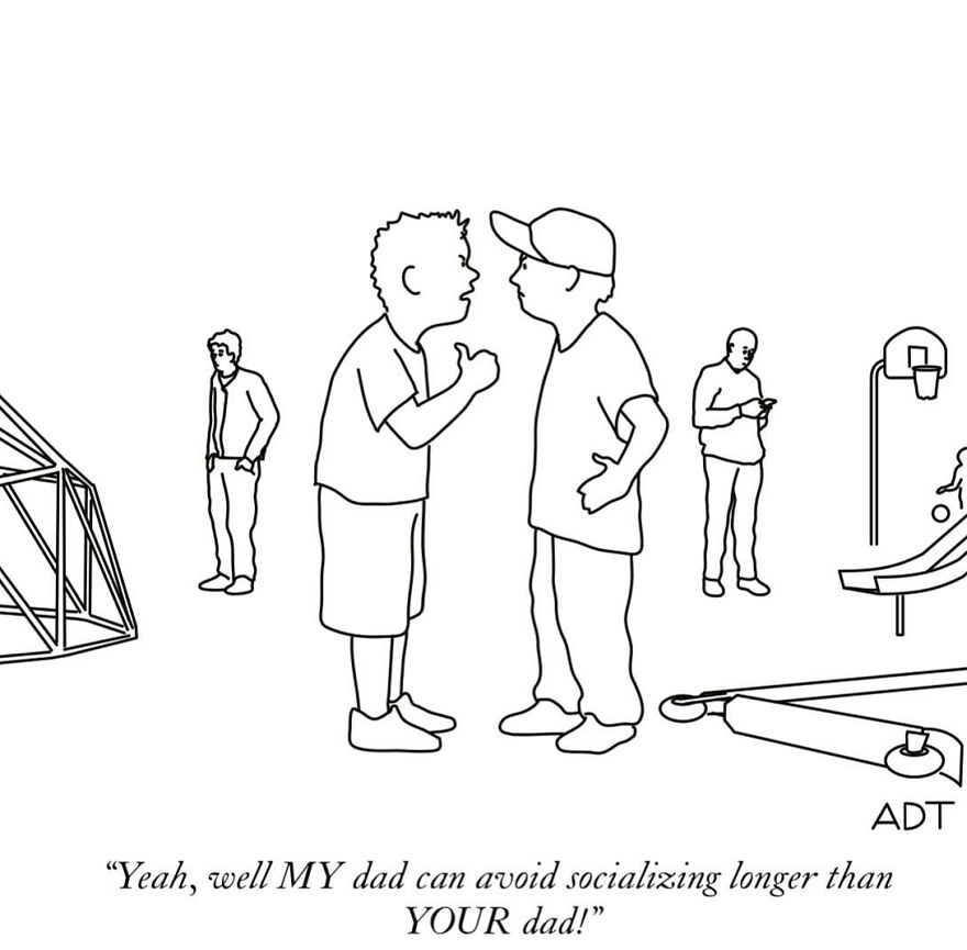 44 Lighthearted One-Panel Comics By Adam Douglas Thompson Packed With Humor And Charm (New Pics)