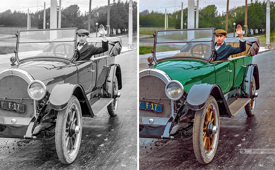 Oldsmobile Touring Car, San Francisco, Photographed In 1920