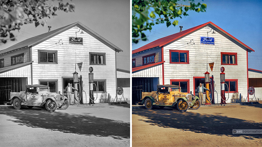 California State Automobile Association Official Mechanical, First Aid And Towing Service Station, Northern California, 1927