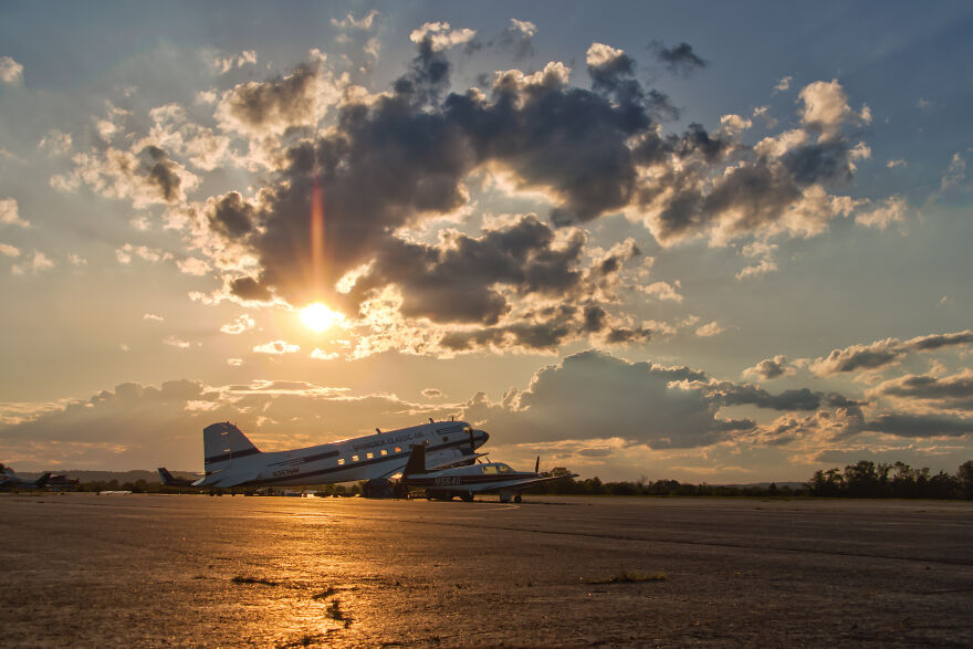 Airport Sunset