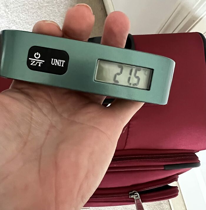 Stop Risking An Overweight Fee And Double Check At Home With This Luggage Scale 