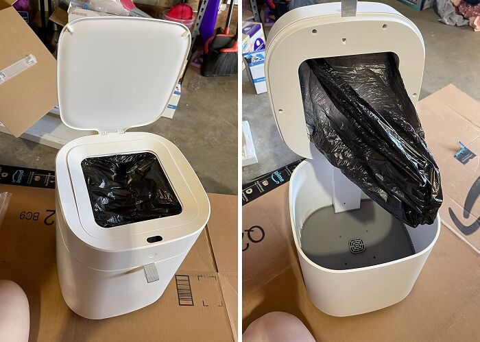 This Self-Changing Trash Can Takes Care Of One Of The Dirtiest Jobs In The Bathroom
