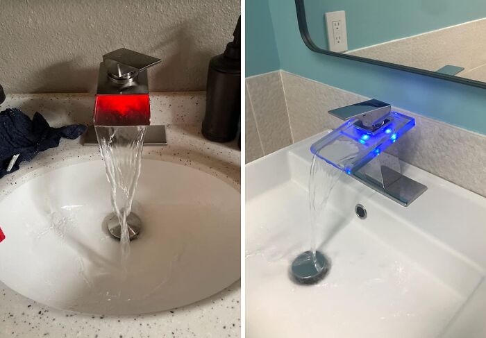 Never Get Surprised By A Splash Of Piping Hot Water Again Thanks To This LED Faucet 
