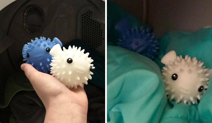  Puffer Fish Dryer Buddies Will Keep Your Linens Separated While Tumbling Around