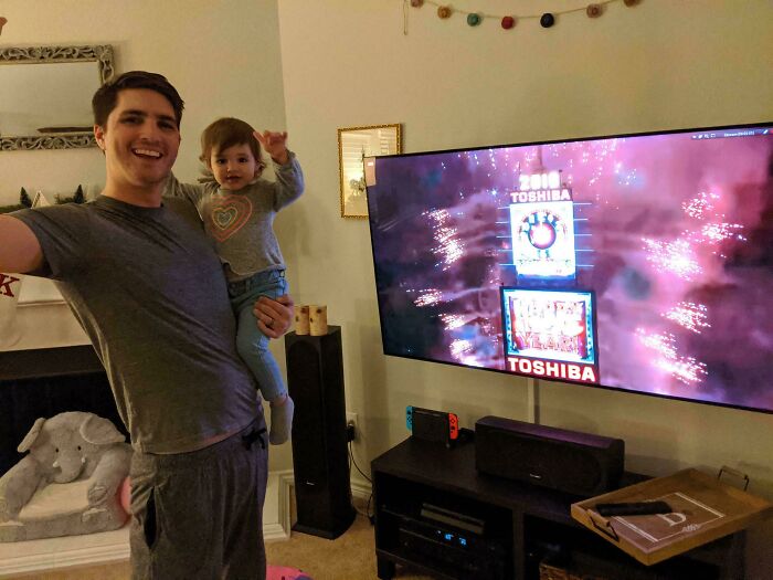 Parent Life Hack: Play A Video Of Last Year's Countdown So Your Kid Can Go To Bed On Time!