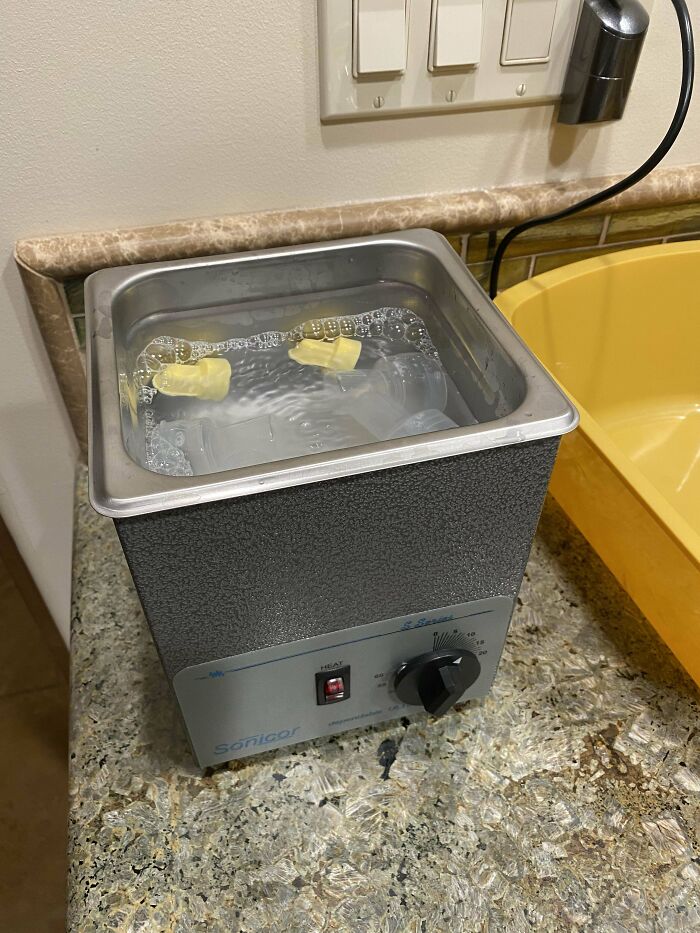 Dad Hack: Ultrasonic Parts Cleaner For Those Crazy To Clean Injection Molded Corners On Breast Pump Parts