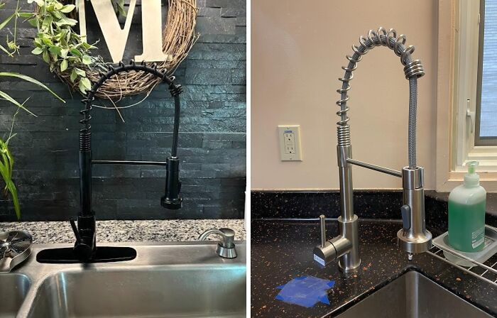 Nothing Will Make Your Ktichen Look More Editorial Than This High-End Faucet With Pull Down Sprayer 