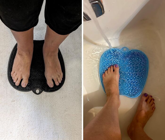  Large Foot Scrubber Mat : Get In Between All The Piggies Without Bending Down