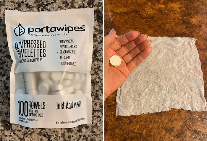 Toss A Few Coin Sized Cloths In Your Bag To Always Have A Wipe Handy