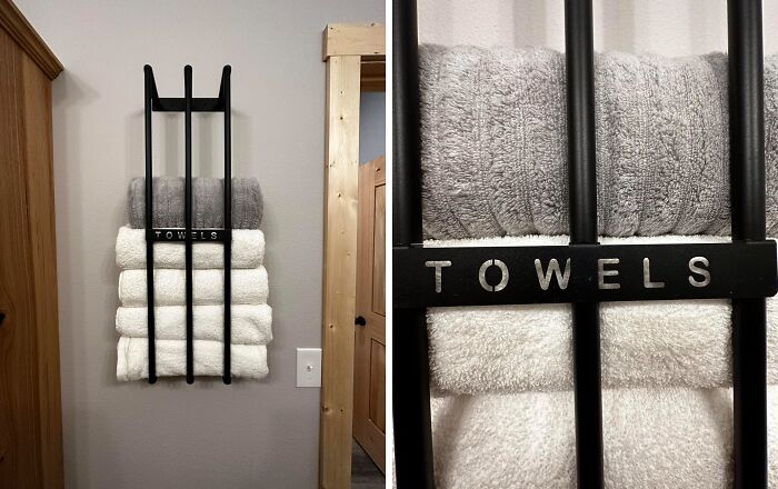 This Bathroom Towel Storage Rack Gives You That Lux Look For Less