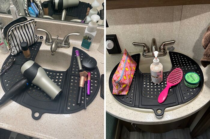 A Foldable Sink Cover Gives You Tons More Counter Space For All Your Bits And Bobs
