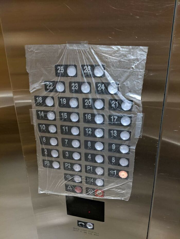 Don't Worry Those Elevator Buttons Are Fully Protected From Covid-19