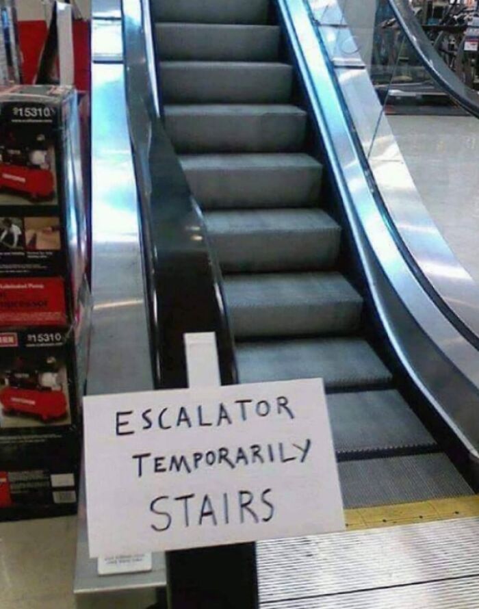 Deactivated Esclator=stairs