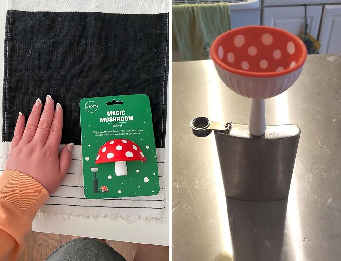 Spice Up Your Kitchen With This Cute And Functional Foldable Mushroom Funnel