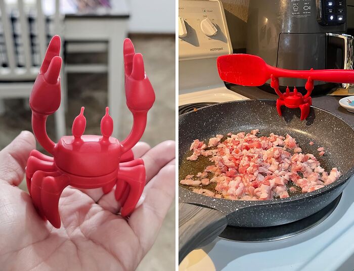 This Silicone Crab Utensil Rest Is Clawing Its Way To The Top Of The 'Most Popular Kitchen Items' List 