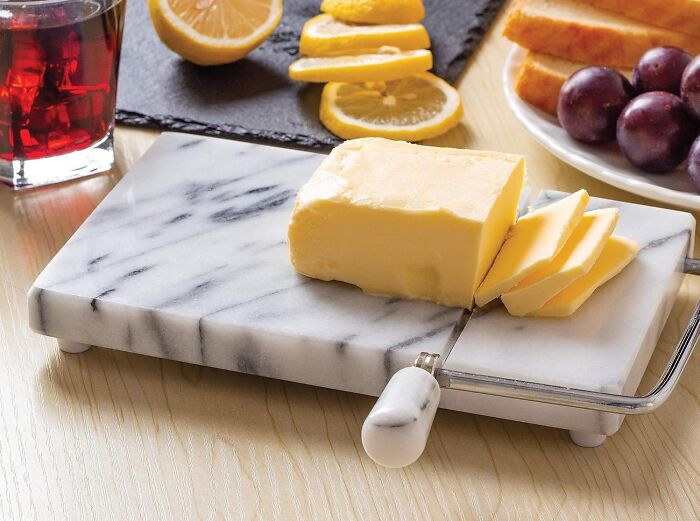 Class Up Your Cheese Addiction With A Marble Cheese Slicer 