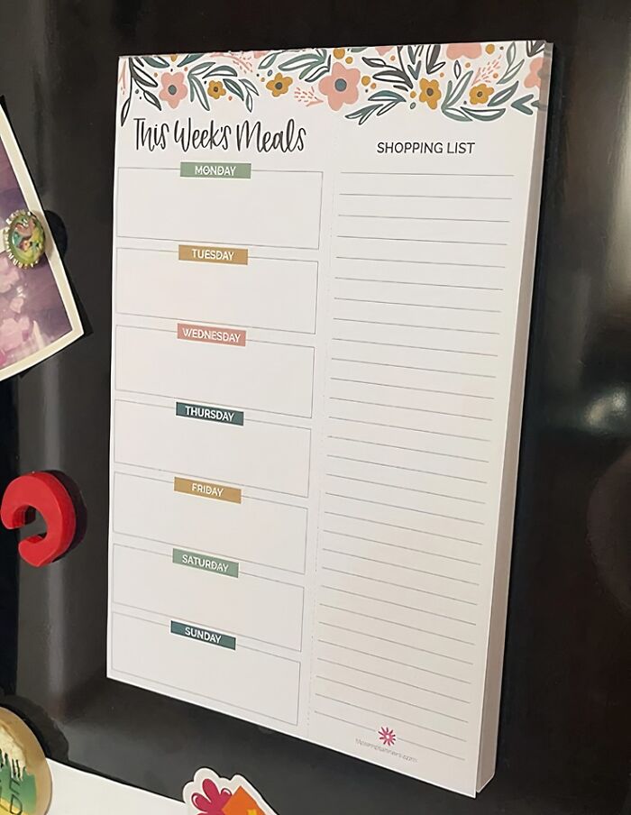 Say Goodbye To "What's For Dinner?" Panic With The Weekly Meal Planning Pad