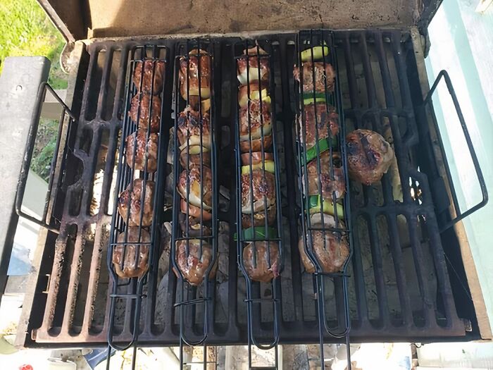  Kebab Grilling Baskets : The Perfect Sollution For People Who Want To Keep The Meat And Veggies Separate