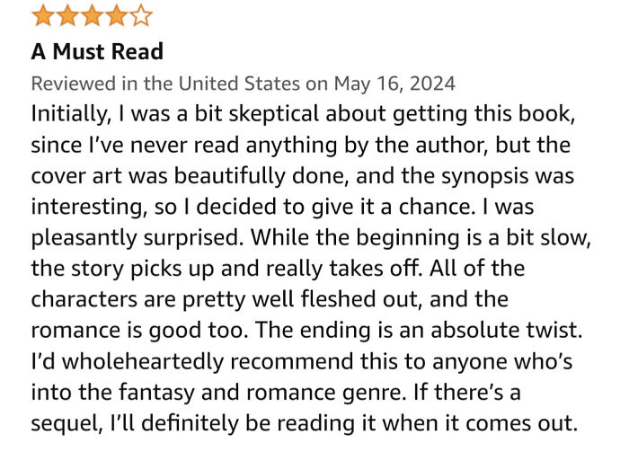 It May Not Be 5 Stars, But I'm Happy My Book Got Its First Review