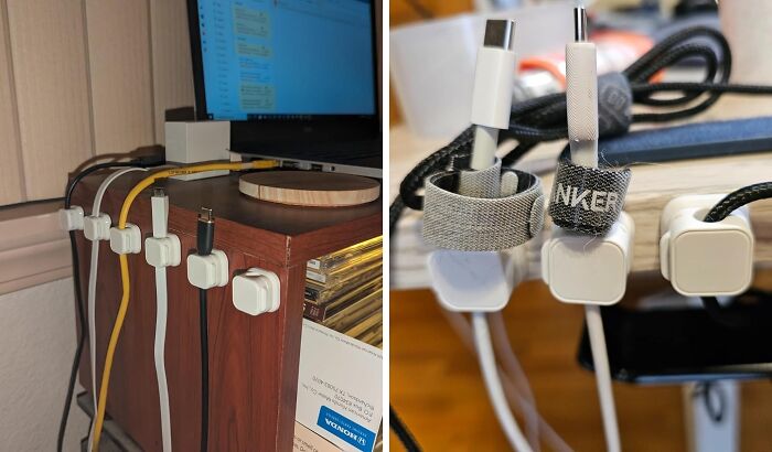 Magnetic Cable Clips Are A Must For Anyone Who Has A Tech Overload On Their Desk