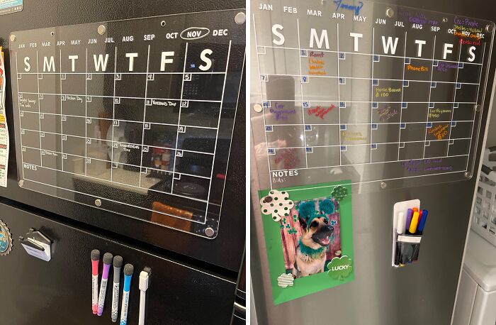 Busy Households Need This Acrylic Magnetic Dry Erase Board To Keep Their Ducks In A Row