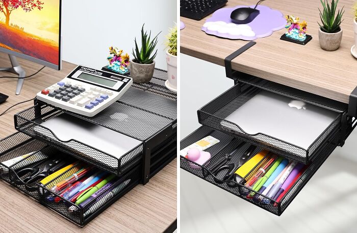 This Desk Organizer Easily Transforms From Desk Top To Drawers
