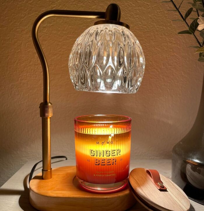 Never Worry About Falling Asleep With A Candle Burning When You Have This Candle Lamp With Timer And Dimmer 