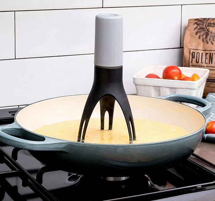 An Automatic Pan Stirrer Takes Care Of One Of The Most Boring Jobs In The Kitchen