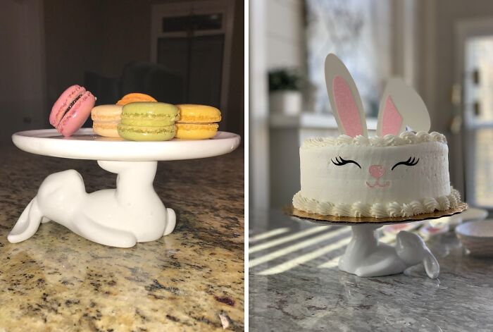 This cake stand is so cute, you'll want to keep it long after Easter is over.