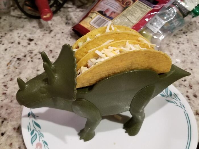  Triceratops Taco Holder: The Only Way To Taco Tuesday