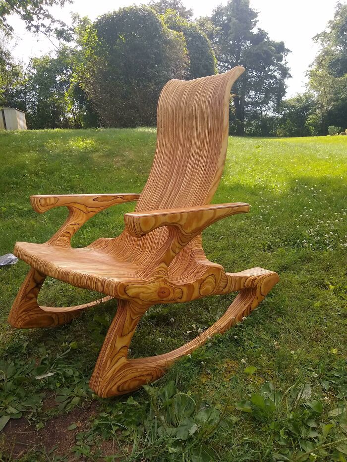 Heard There Was A Plywood Challenge So Here Is My Plywood Rocker For Consideration