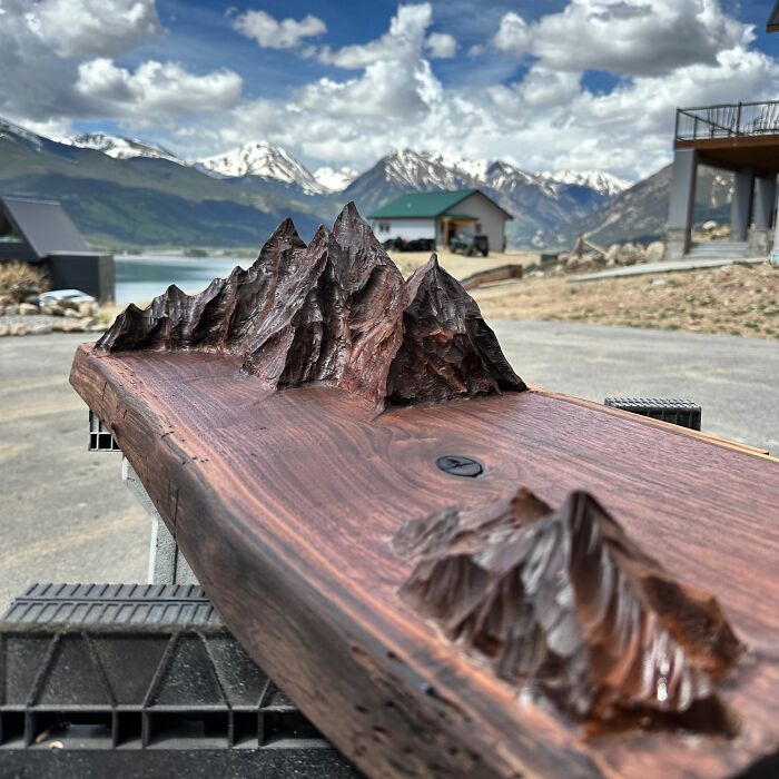 Walnut Mountain Shelf Made From My Carver