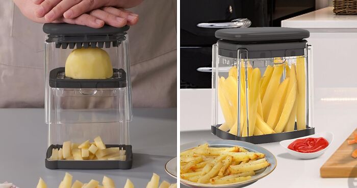 Forget About Frozen Fries. This French Fry Cutter Gives You Chunky Fresh Fries Every Time