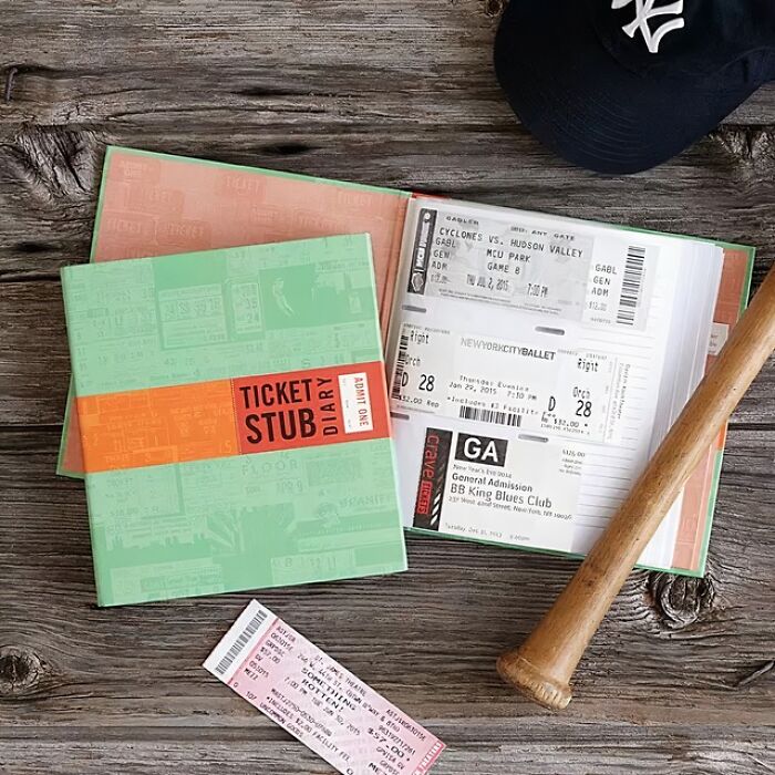 Cherish Every Concert, Movie, And Event With This Ticket Stub Diary 