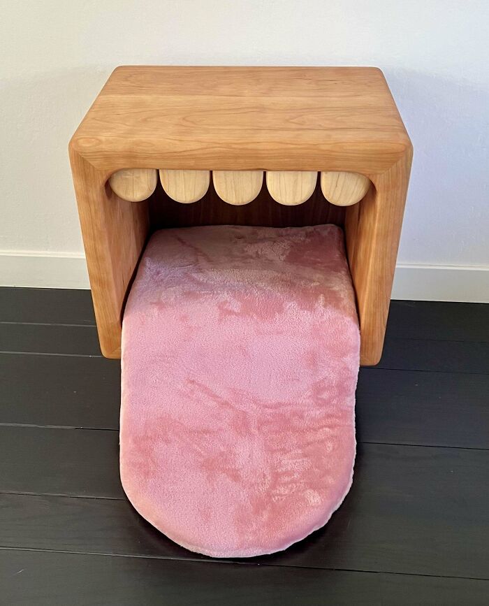 I Made A Strange Creature That Is A Pet Bed And Side Table