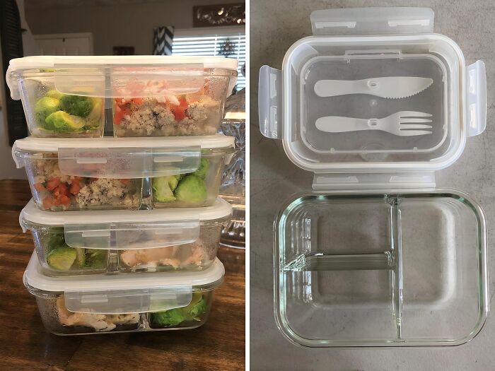  Glass Meal Prep Containers Are For Everyone Who Is Entering Their Healthy Era