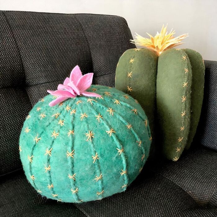 Spruce Up Your Space With These Cactus Bloom Throw Pillows